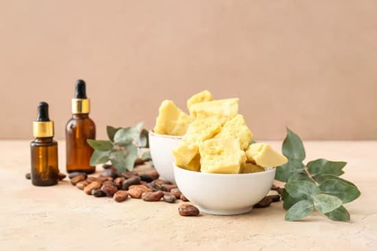 renk üzerinde kakao yağı fasulyesi kompozisyonu